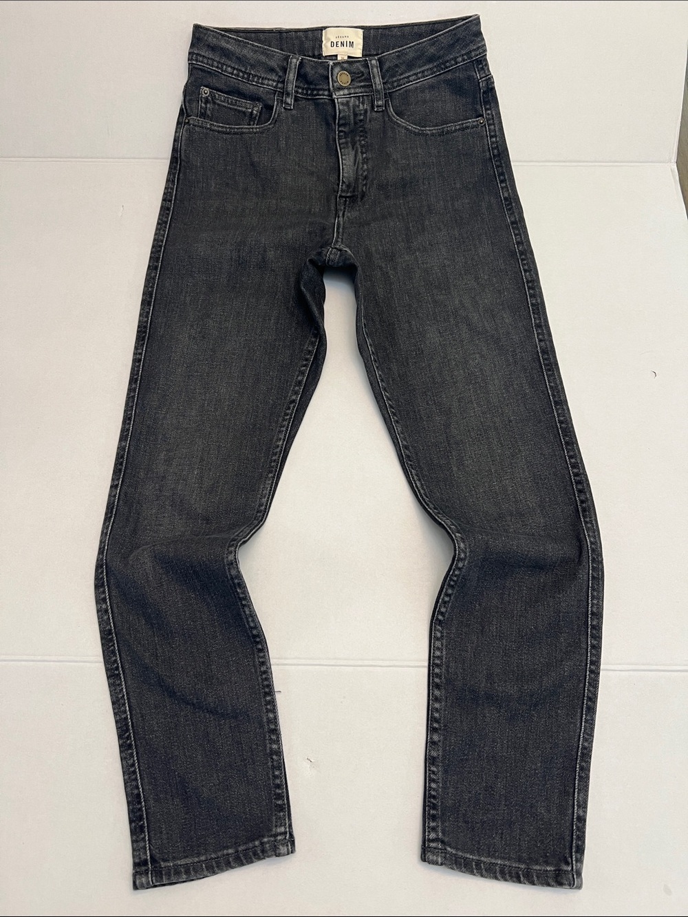 SEZANE DENIM BLACK/ GRAY JEANS SIZE 36=US 4